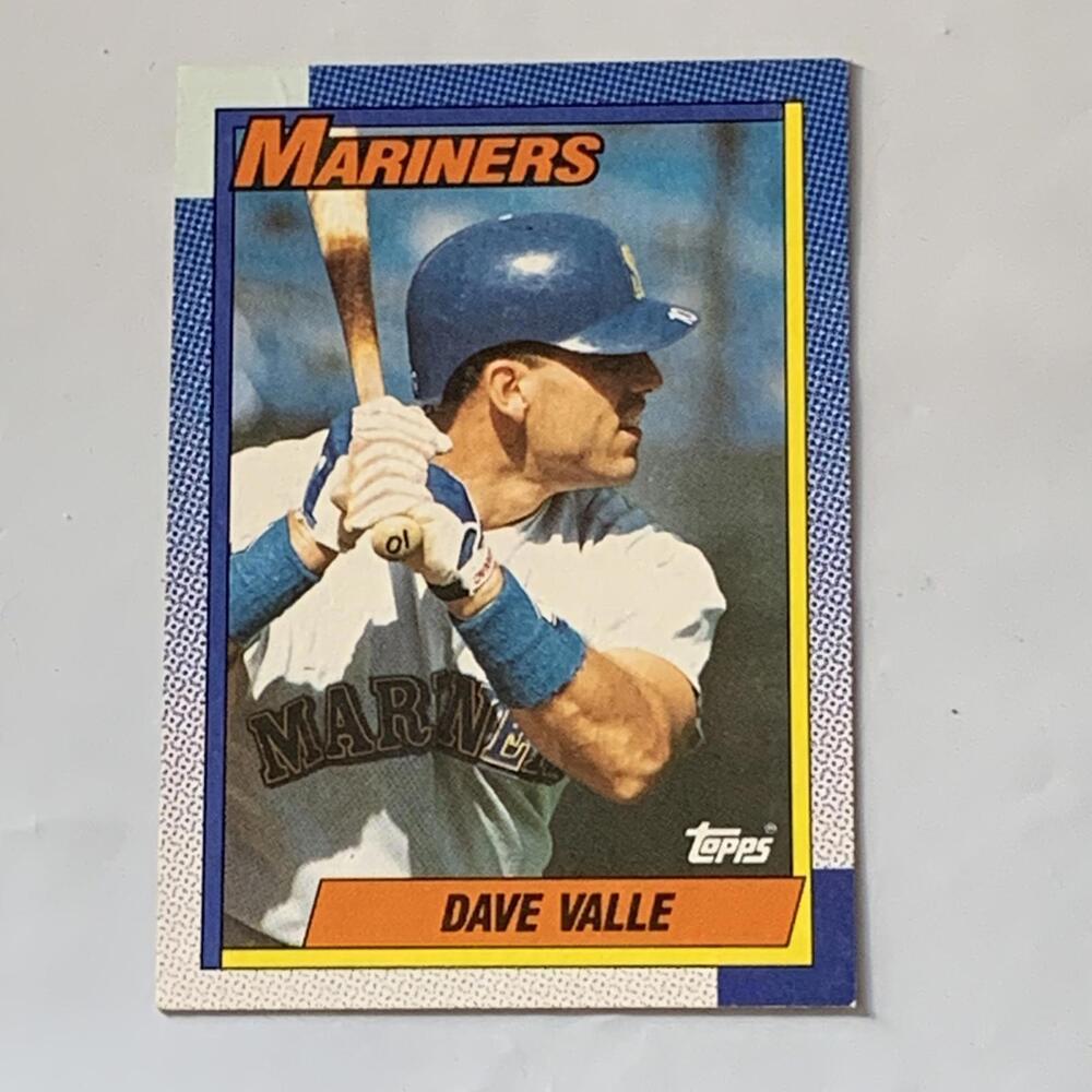 1990 Topps Dave Valle‎ Mariners Baseball Card